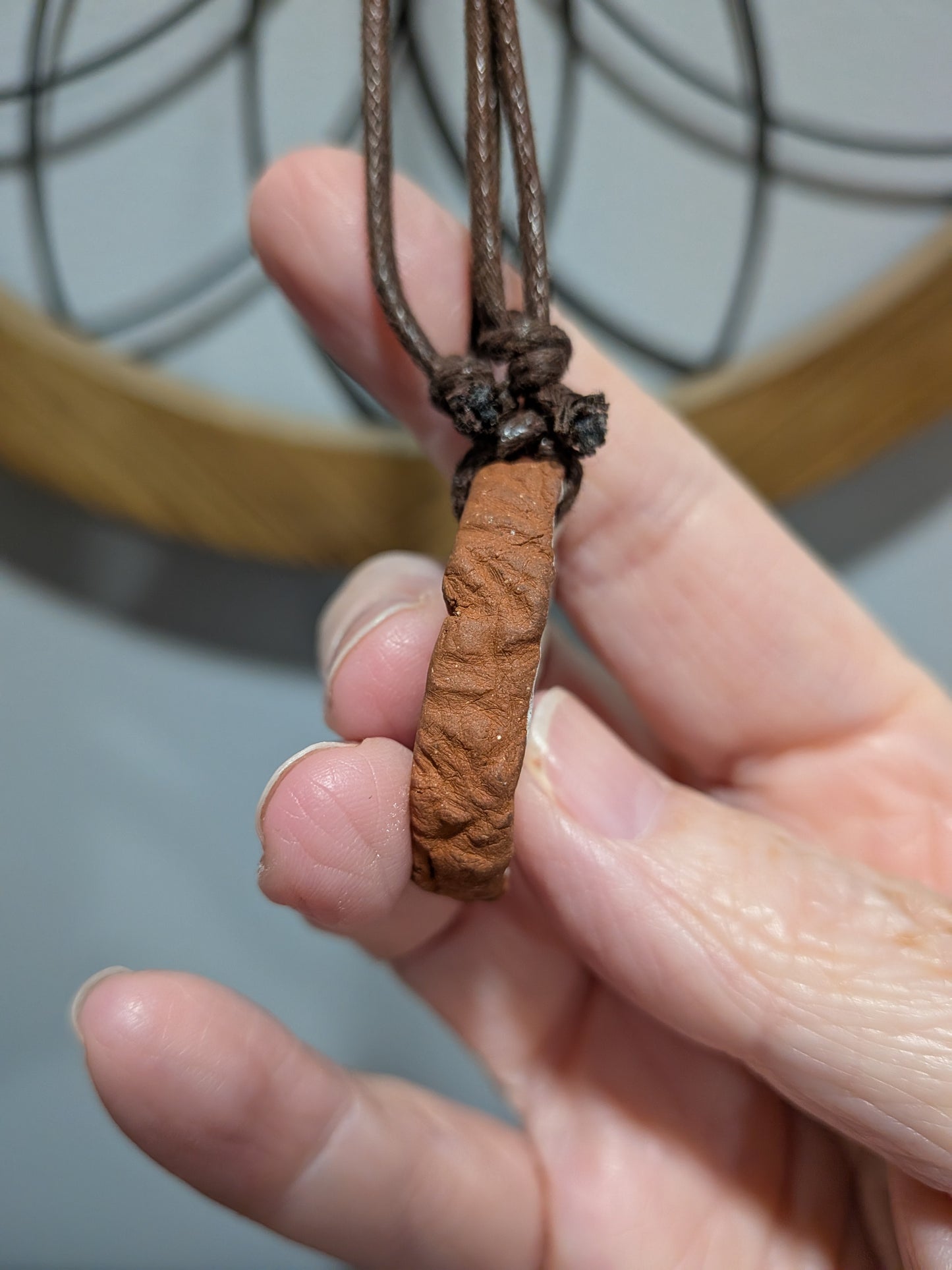 Ceramic Mushroom Charm Necklace