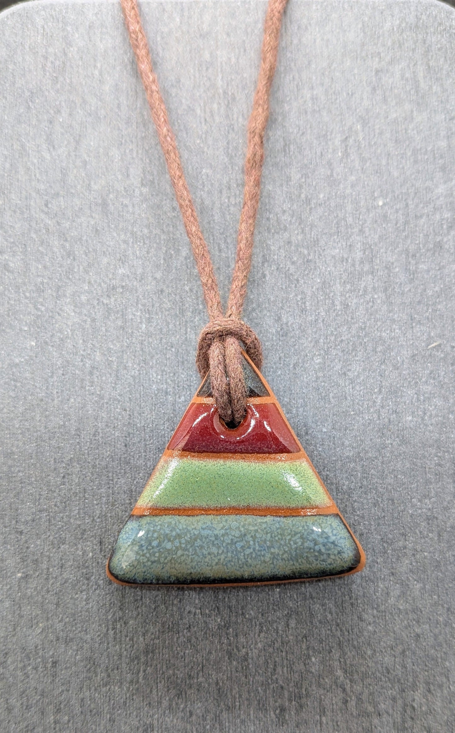 Color Block Ceramic Charm Necklaces