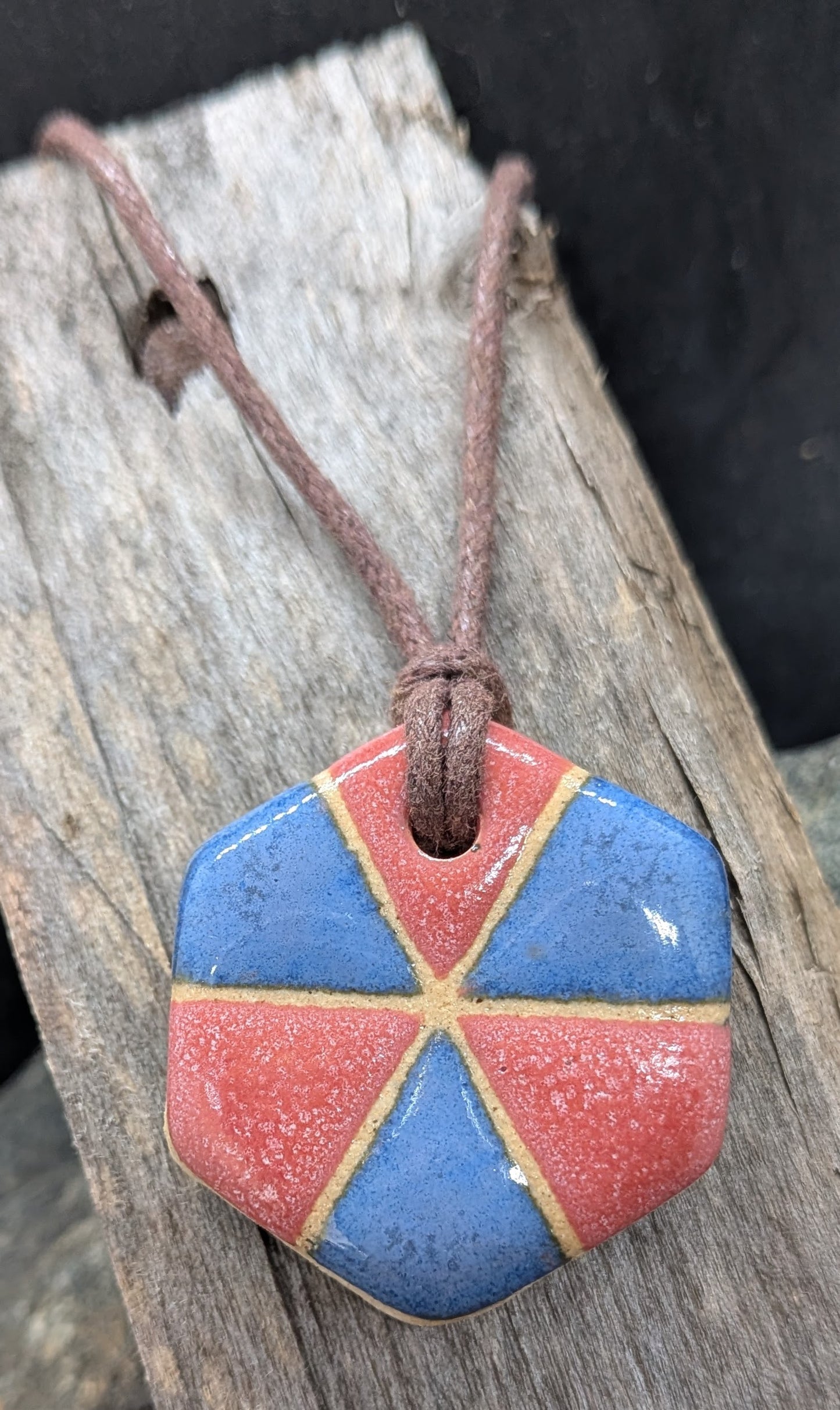 Color Block Ceramic Charm Necklaces
