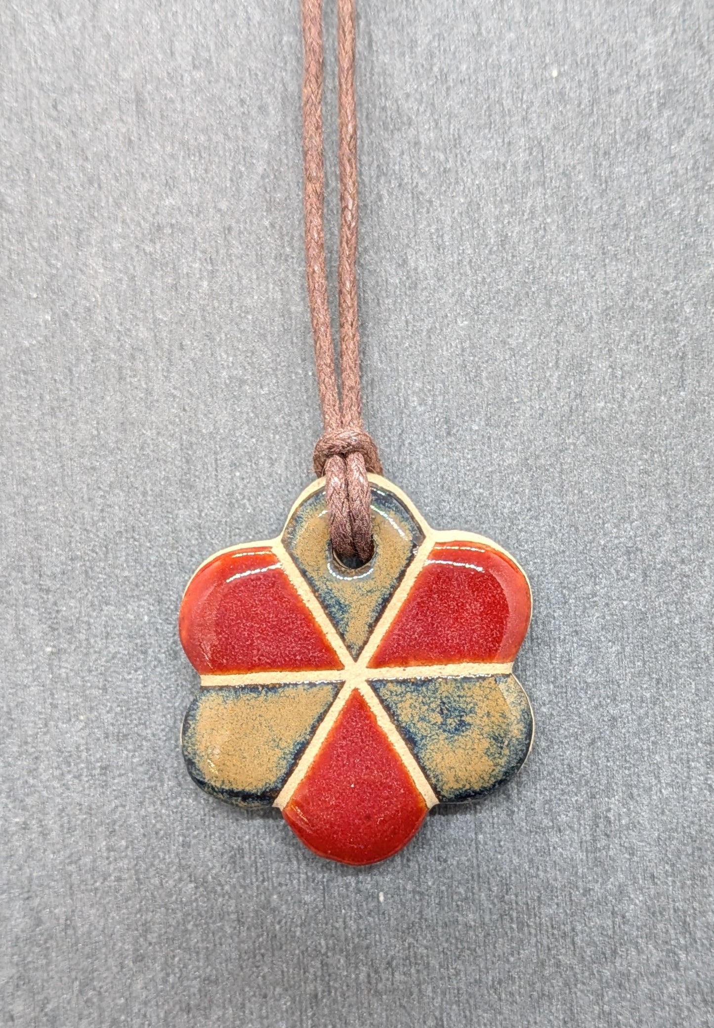 Color Block Ceramic Charm Necklaces