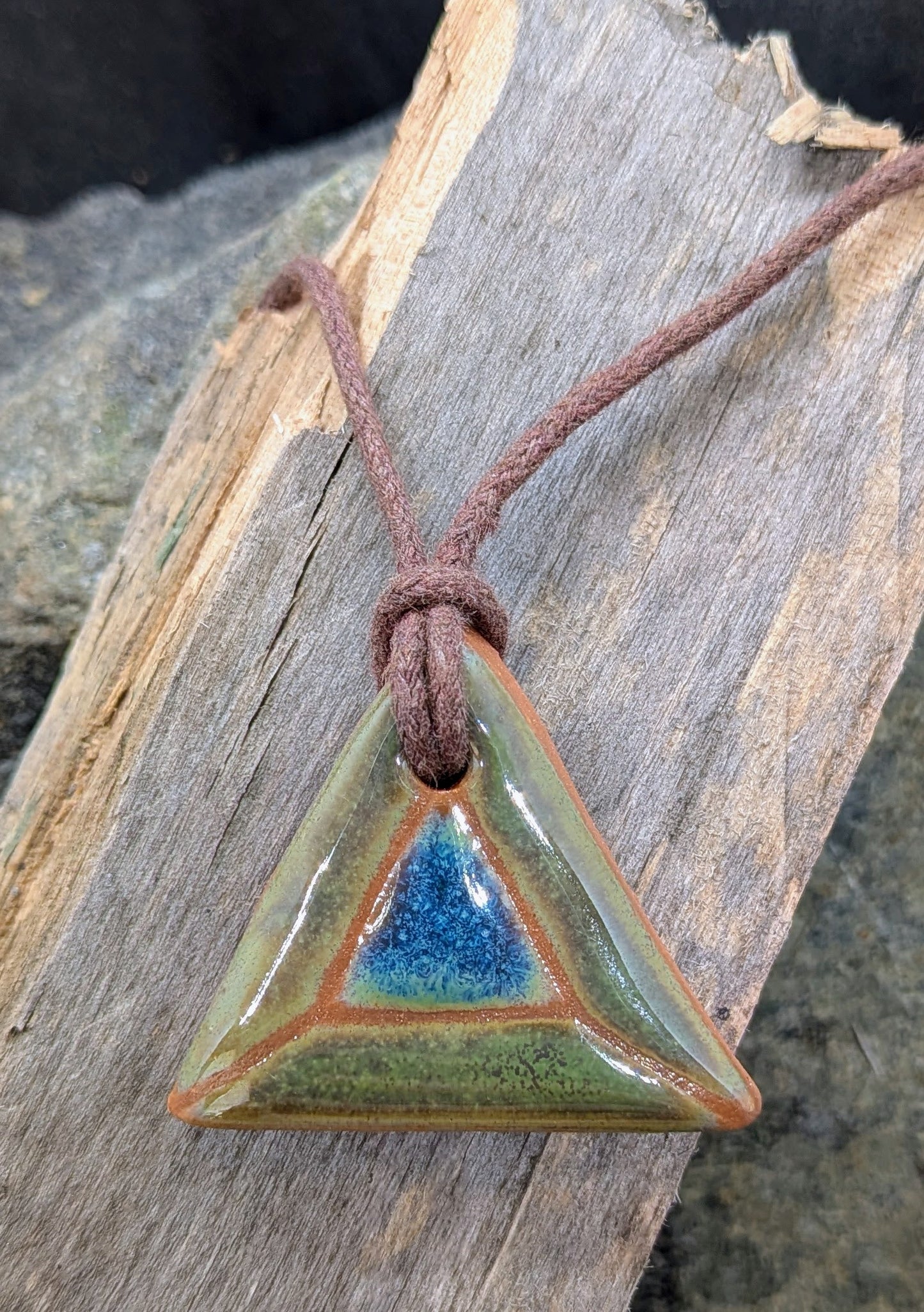 Color Block Ceramic Charm Necklaces